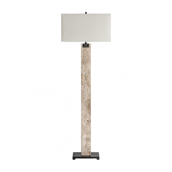 Lampadar Art Deco bronz alb si bej|Iluminat interior elegant [1]