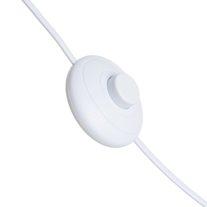 Lampadar din ceramică teracotă cu abajur tip ratan [6]
