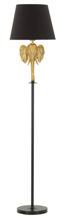Lampadar Elefant, auriu/negru, metal/textil [1]