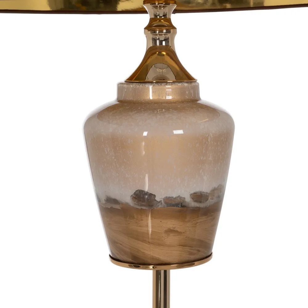 Lampadar Glass, Metal, Auriu Maro - creativdeco.ro [4]