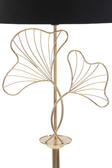 Lampadar Leaves, auriu negru, metal textil, creativdeco.ro [3]