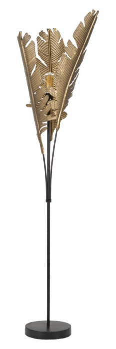 Lampadar Palm, metal, auriu/negru - CreativDeco.ro [2]