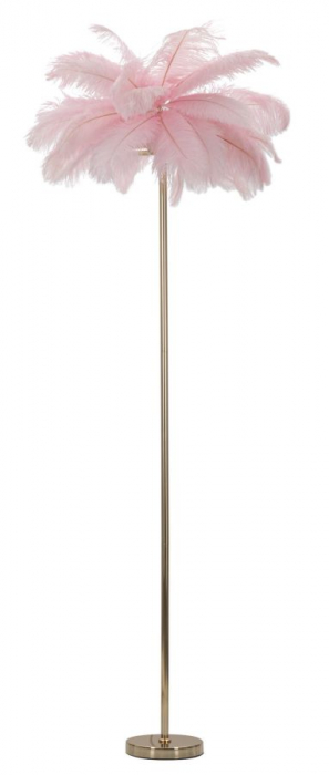 Lampadar Palmier, metal pene, auriu roz - CreativDeco.ro [1]