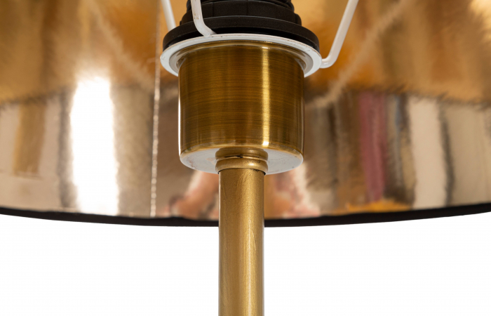 Lampadar Papagali, rasina/metal, negru/auriu [4]