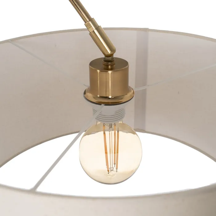 Lampadar Pendent, Metal, Auriu Alb - creativdeco.ro [5]