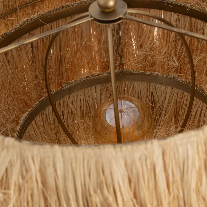 Lampadar Raffia, Rafie, Natural - creativdeco.ro [8]