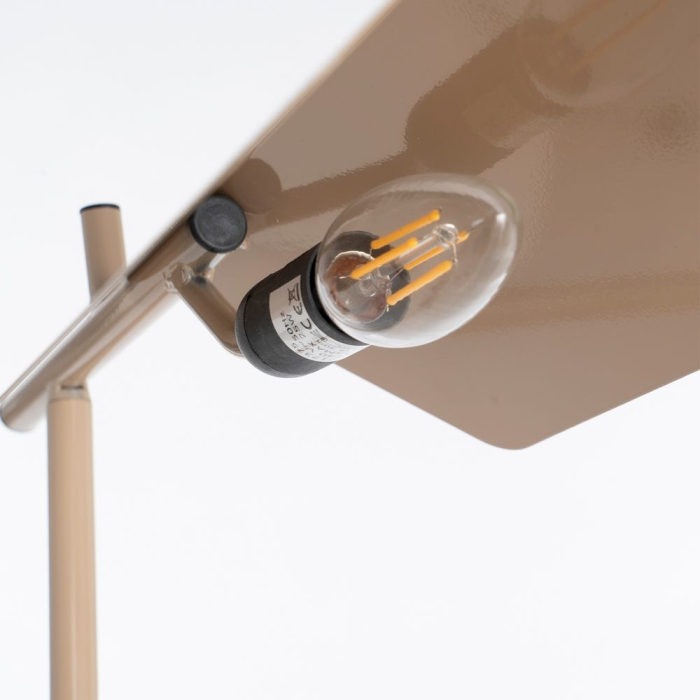 Lampadar taupe cu abajur geometric Arco [6]