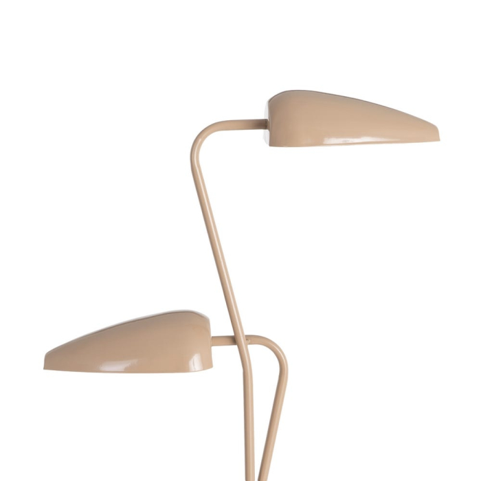 Lampadar taupe cu două surse de lumină [2]