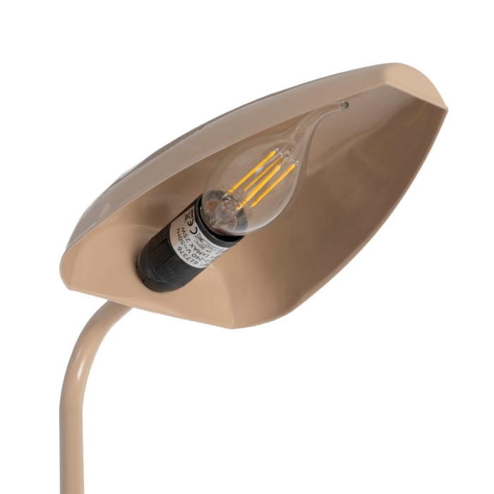Lampadar taupe cu două surse de lumină [5]