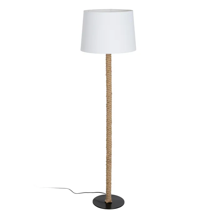 Lampadar Yute, Iuta Metal, Natural Alb - creativdeco.ro [1]