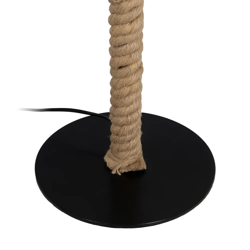 Lampadar Yute, Iuta Metal, Natural Alb - creativdeco.ro [6]