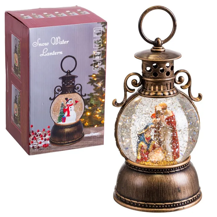 Lampa glob Craciun CreativDeco - Decor Craciun cu LED si functie muzicala [1]