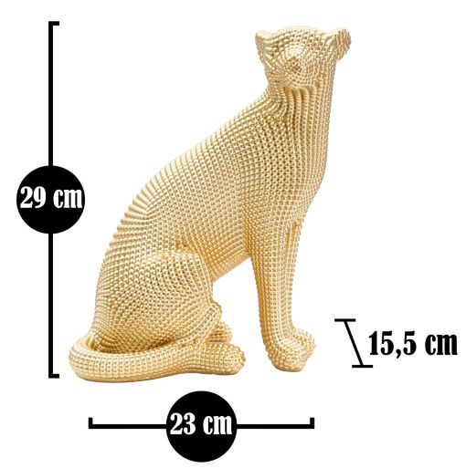 Decoratiune leopard, rasina/auriu [7]