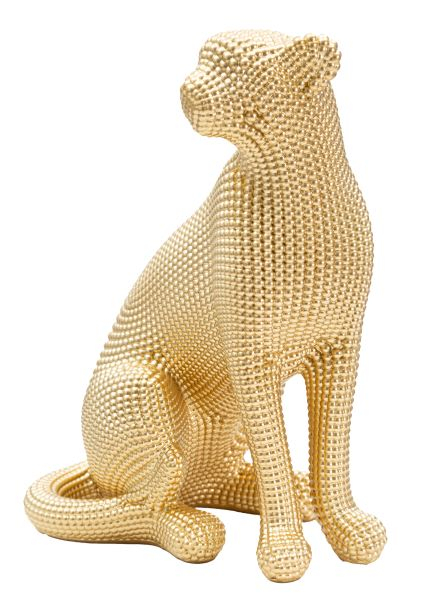 Decoratiune leopard, rasina/auriu [4]