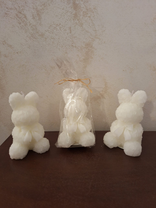 Lumanare Iepuras, ceara alb [7]