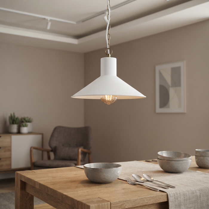 Lustra alba din metal [2]