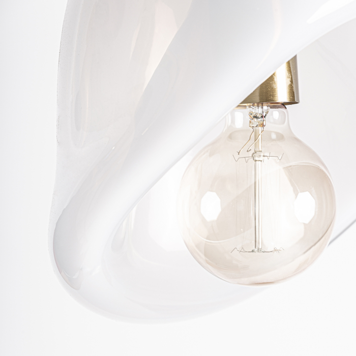 Lustra alba contemporana|Iluminat decorativ modern [3]