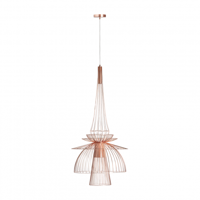 Lustra Art Deco cuprata | Lustre elegante premium [2]