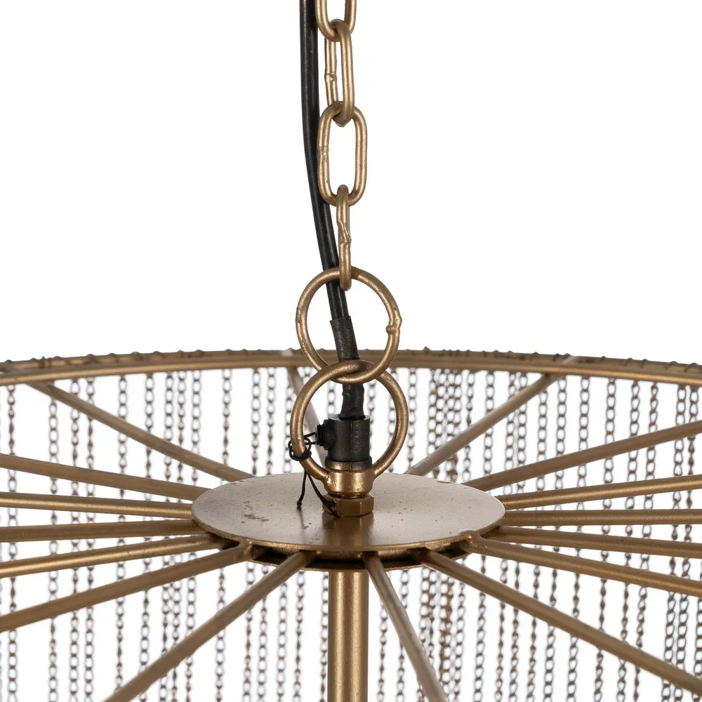 Lustră aurie impunătoare|Iluminat decorativ de lux [5]