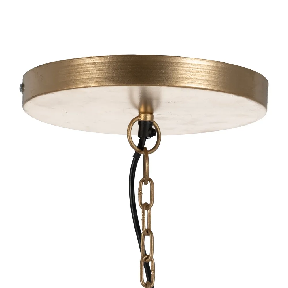 Lustră aurie impunătoare|Iluminat decorativ de lux [4]