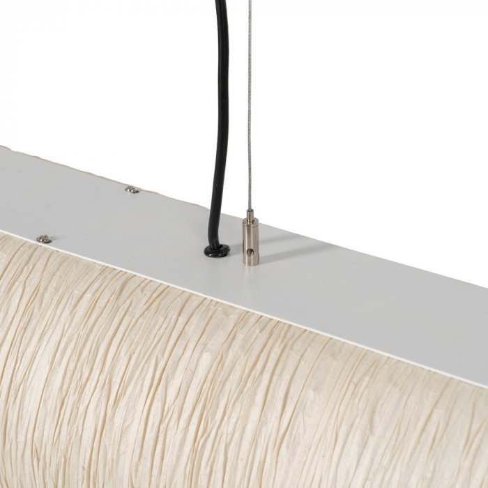 Lustra bej cu 4 becuri pentru decor natural|Lustre suspendate mari pentru interioare moderne [5]