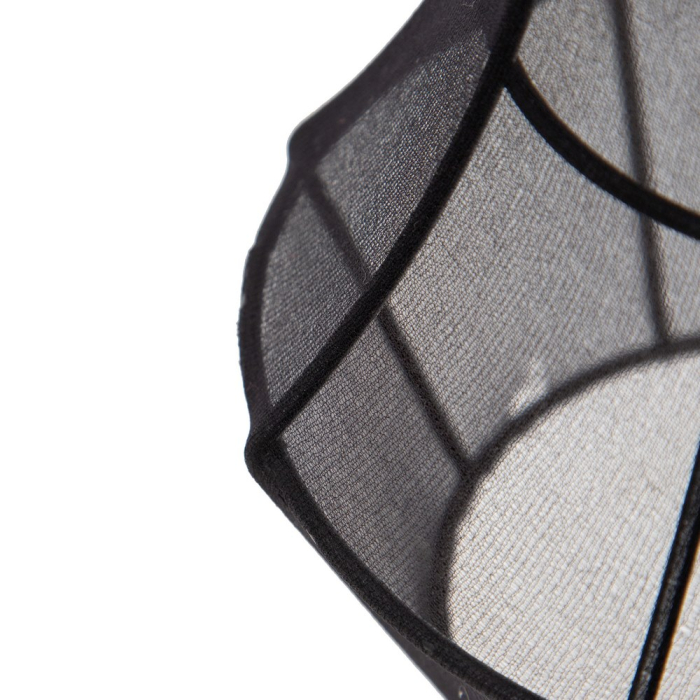 Lustra cu 3 abajururi negre din textil [7]
