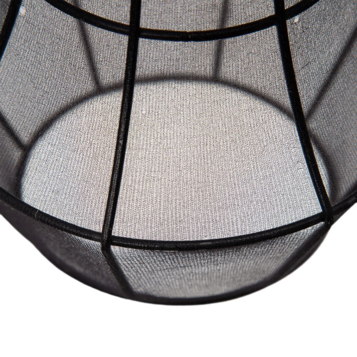 Lustra cu 3 abajururi negre din textil [5]