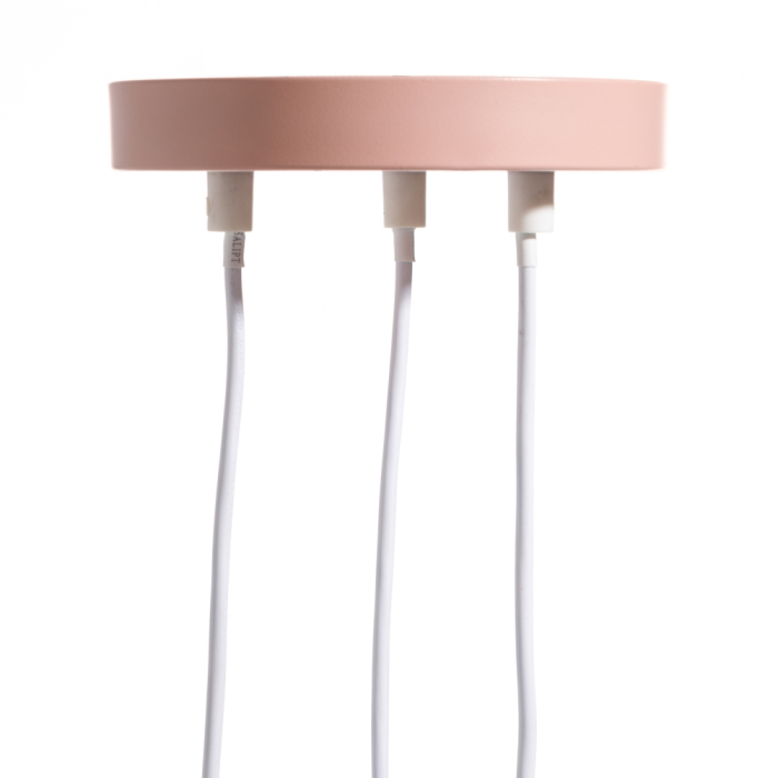 Lustra cu 3 cupole din metal roz [4]
