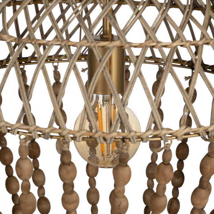 Lustra Suspendata cu Elemente Naturale CreativDeco - Stil Sophisticat [4]