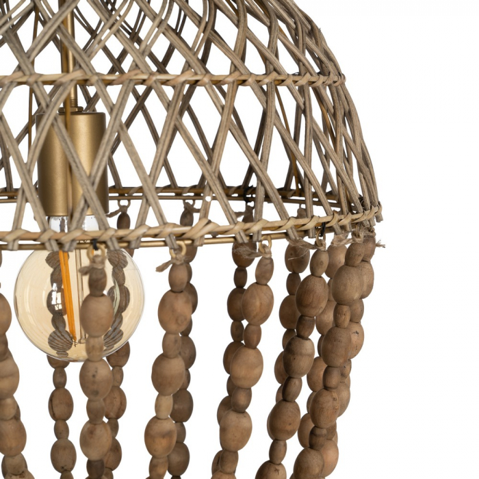 Lustra Suspendata cu Elemente Naturale CreativDeco - Stil Sophisticat [3]