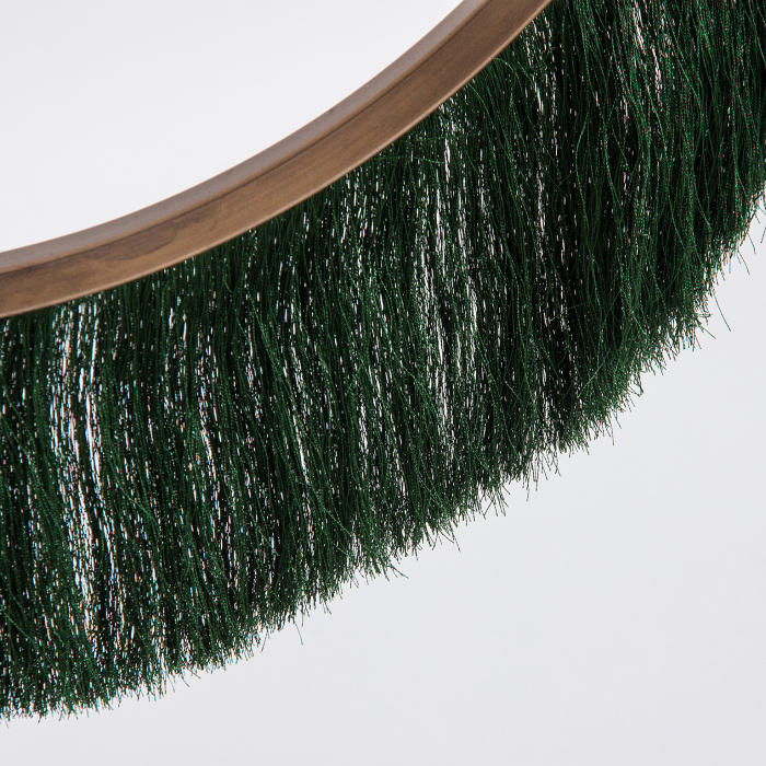 Lustra shabby chic din alama verde si aurie cu cristal - Farmec vintage si eleganta [3]