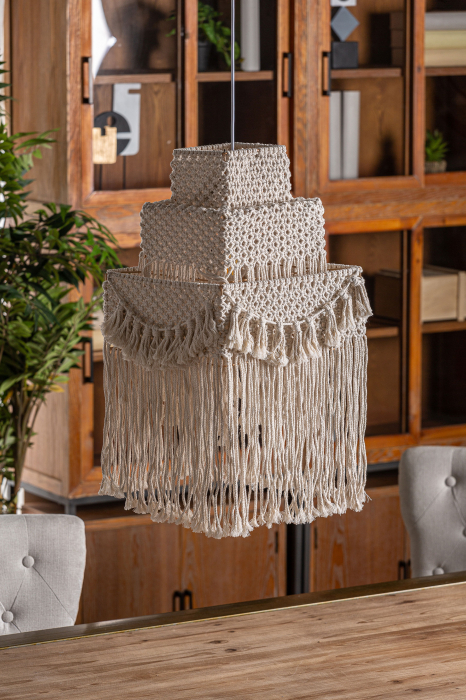 Lustra Boho bumbac | Lustre decorative moderne [6]