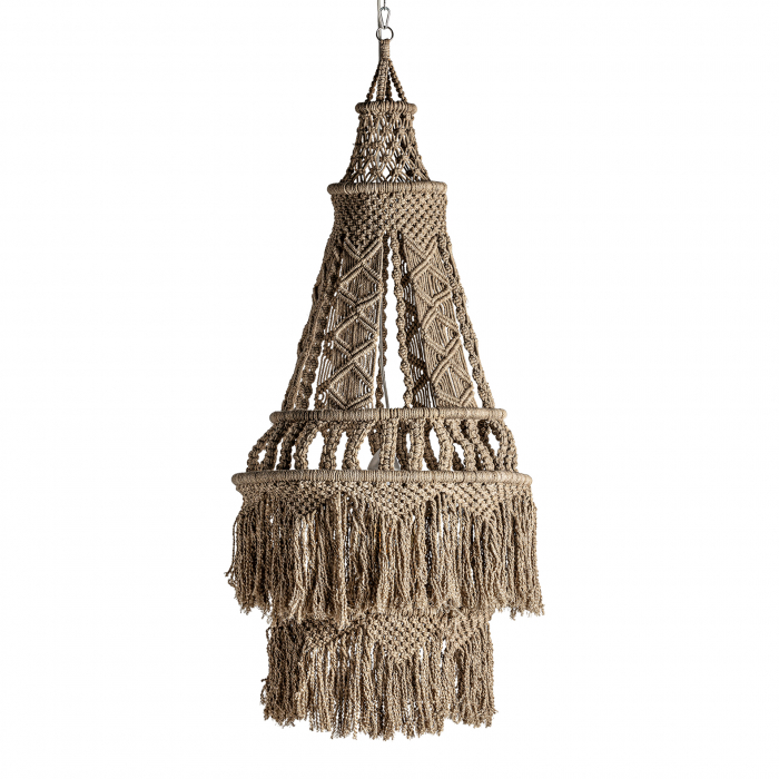 Lustra etnica bumbac maro|Lustre pliabile elegante [1]