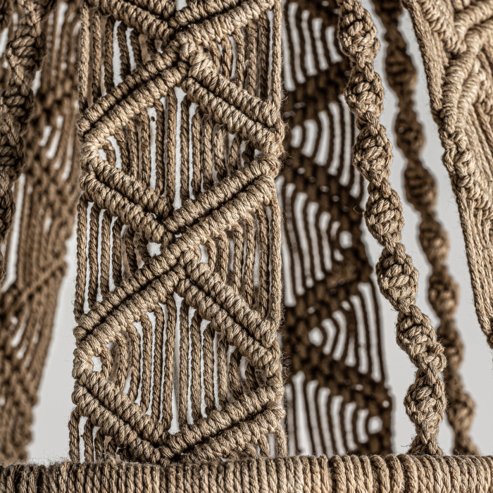 Lustra etnica bumbac maro|Lustre pliabile elegante [3]