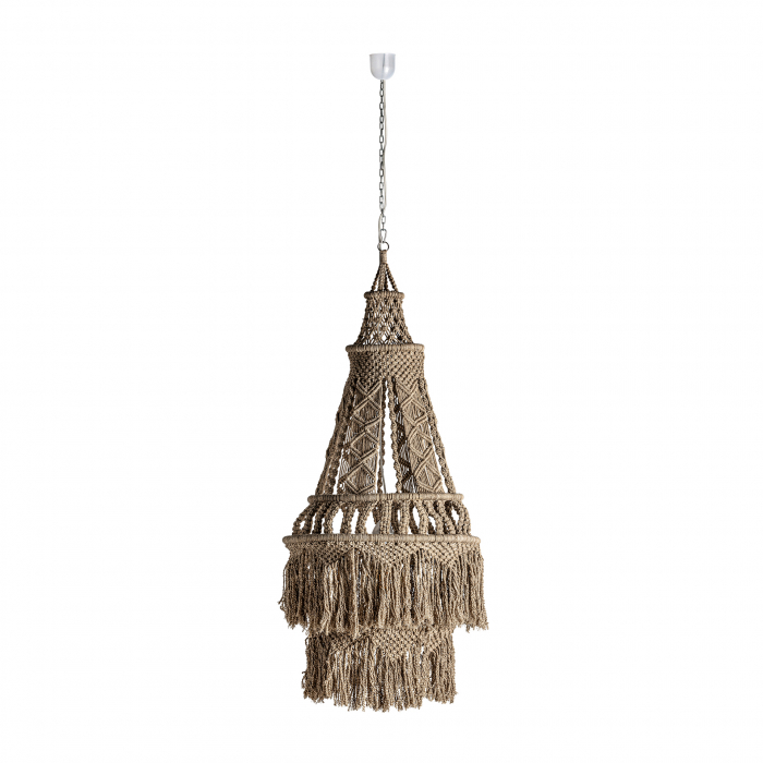 Lustra etnica bumbac maro|Lustre pliabile elegante [2]