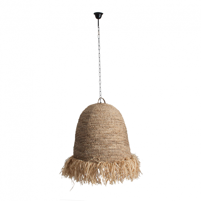 Lustra fibra naturala contemporana|Corpuri iluminat eco-friendly [3]