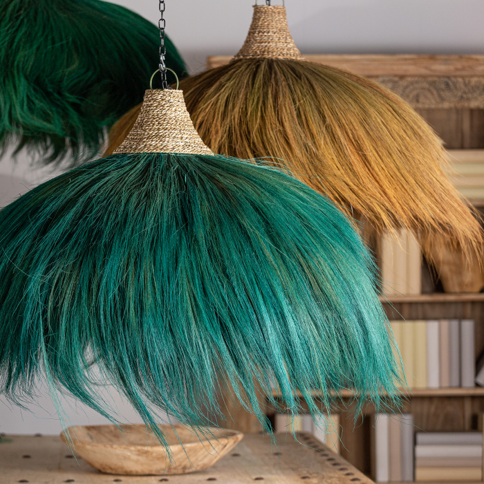 Lustra etnica fibra naturala|Lustre colorate [6]