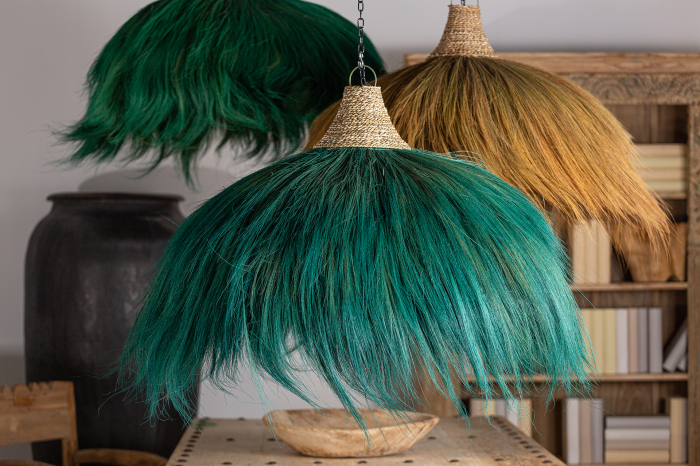 Lustra etnica fibra naturala|Lustre colorate [7]