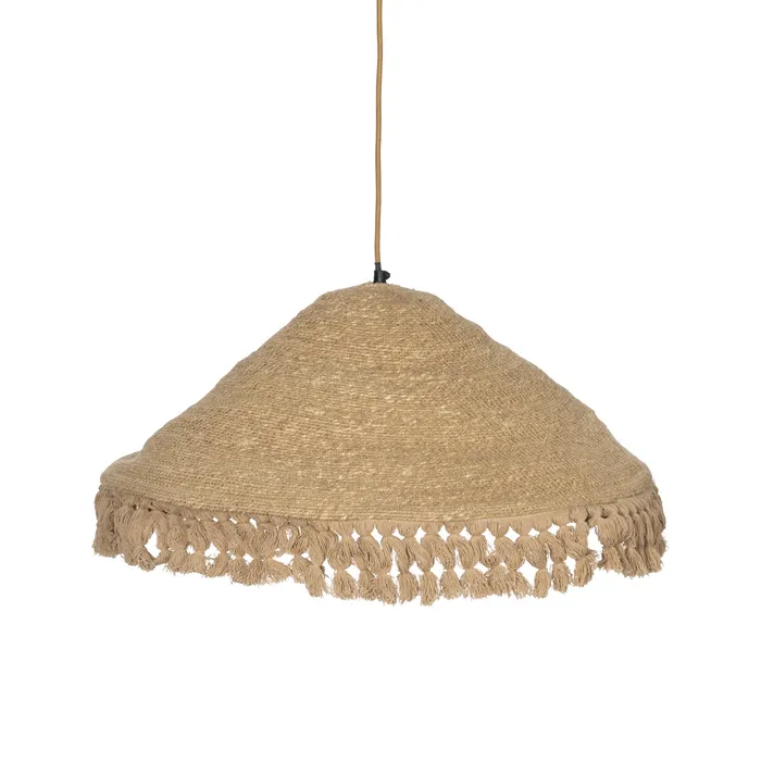 Lustră living fibre naturale|Iluminat natural elegant [1]