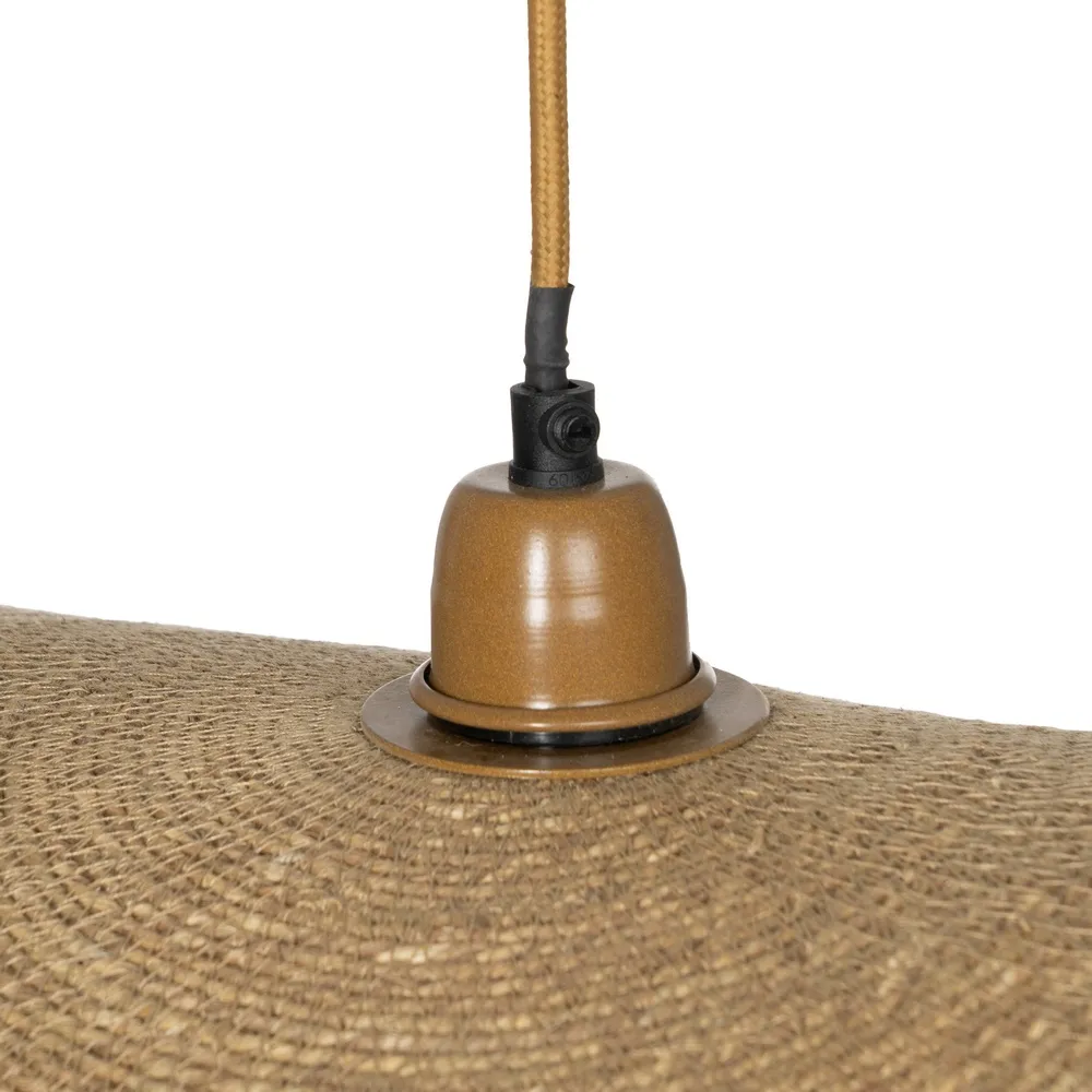 Lustră boemă fibre naturale|Iluminat decorativ natural [3]