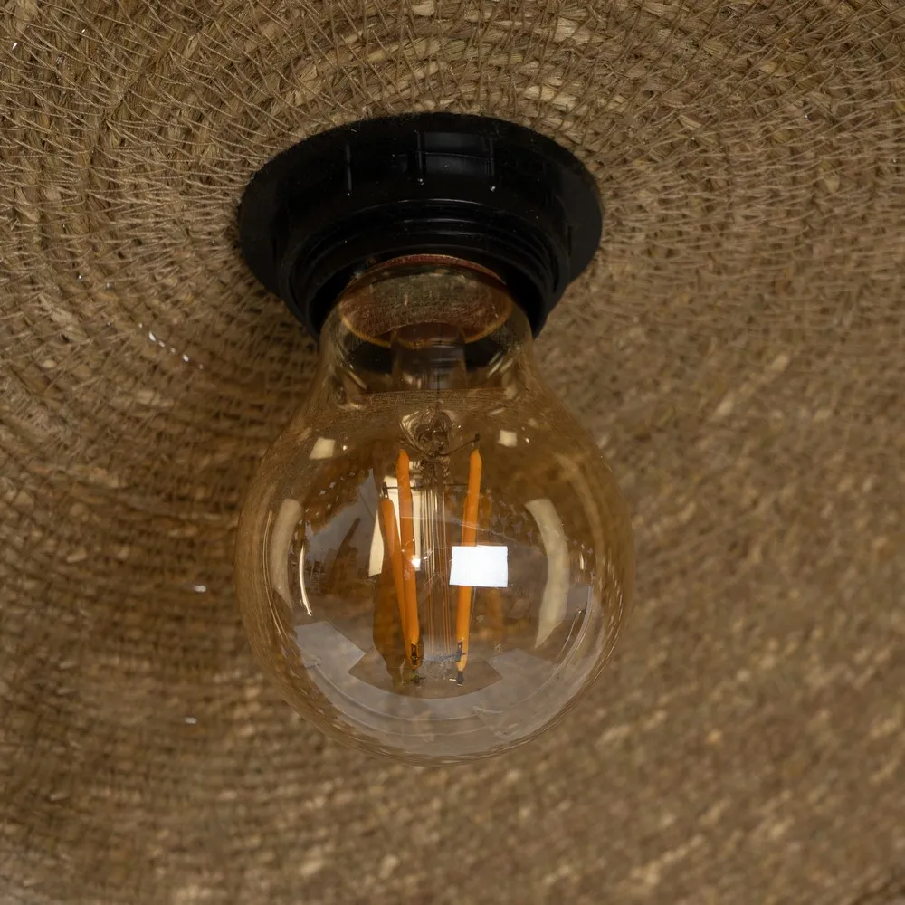 Lustră boemă fibre naturale|Iluminat decorativ natural [4]