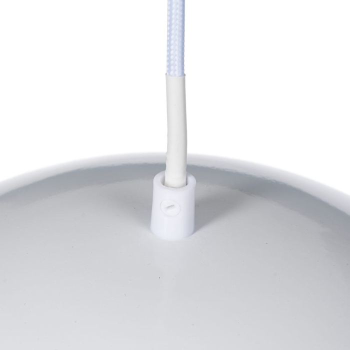 Lustra din metal alb cu dom emisferic – reflector sferic interior [4]