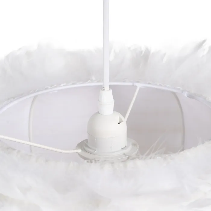 Lampa Suspendata Feather, Pene, Alb - creativdeco.ro [4]