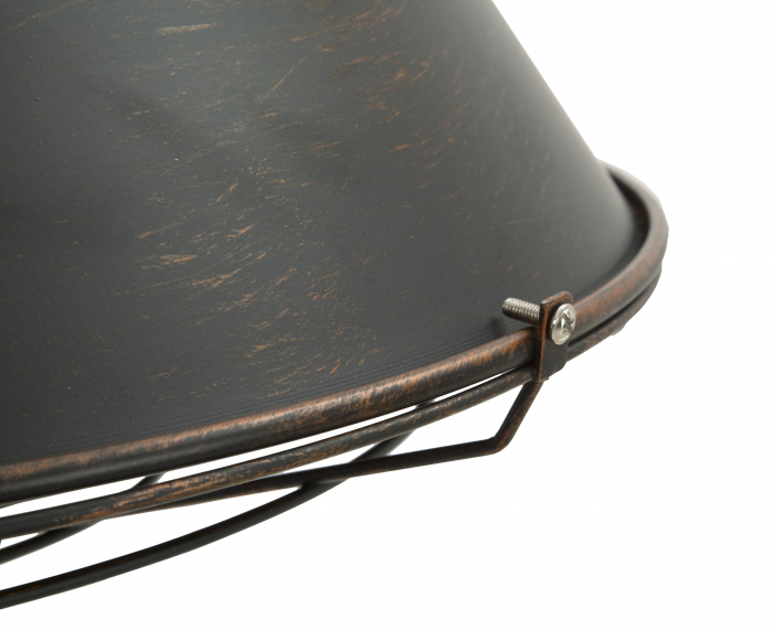 Lustra Industry S, metal negru [3]