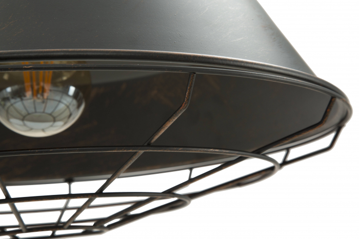 Lustra Industry S, metal negru [4]