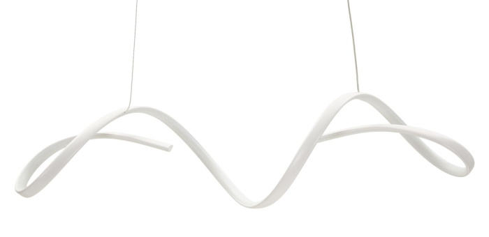 Lustră LED albă design geometric lumină reglabilă [4]