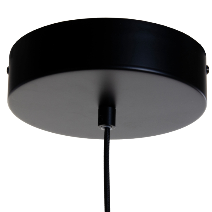 Lustra mare negru-aurie cu glob din cristal fumuriu [5]
