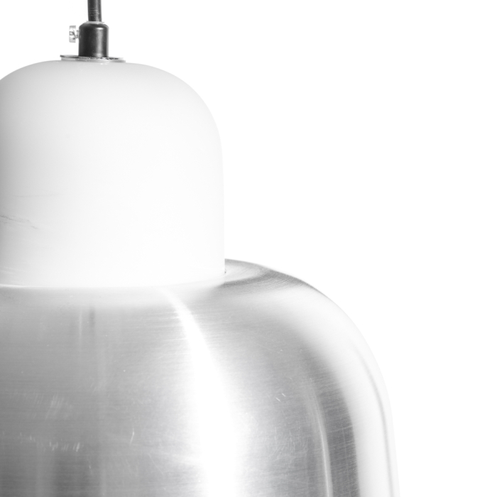 Lustra mat argintie din aluminiu [4]