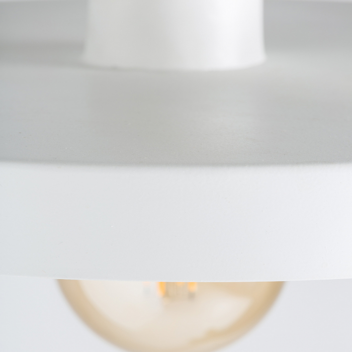Lustra Art Deco fier alb lemn mango|Lustre elegante [3]