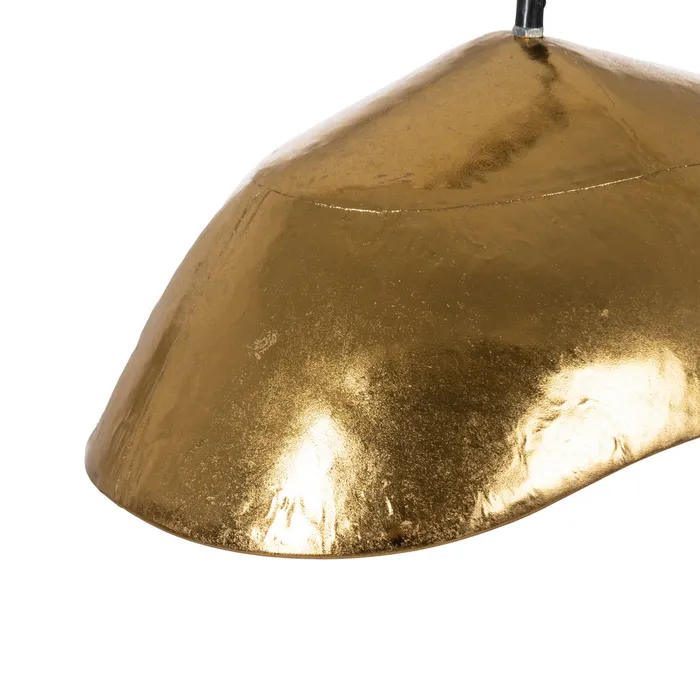 Lustră aurie fluidă|Iluminat decorativ de lux [3]